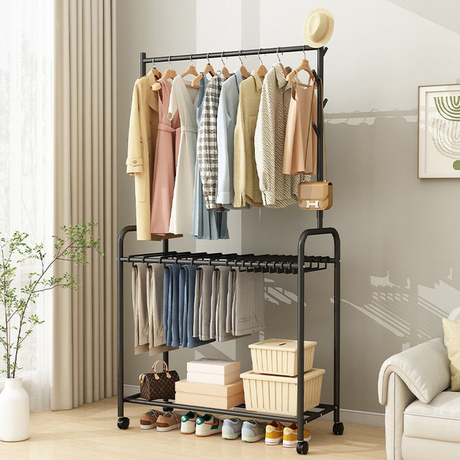 Zuge 튼튼한 이동식 행거, 블랙B