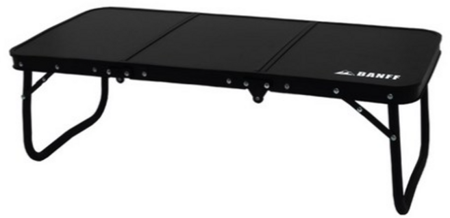 밴프 좌식 멀티 캠핑 테이블, 블랙