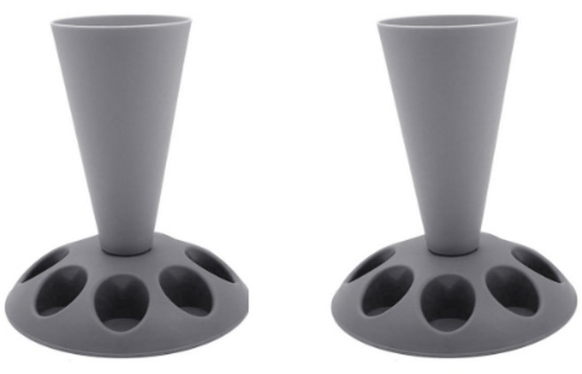 짤주머니 거치대 깍지 받침대 깍지틀 보관함 베이킹 도구 재료 모양 제빵 스탠드, 2개, 그레이