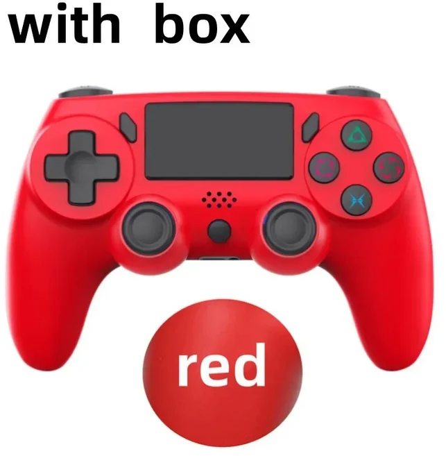 만도 조이스틱 무선 블루투스 PS4 컨트롤러 (소니 호환 프로/슬림/PC/아이패드 호환호환/진동 게임패드) 콘, 11 RED