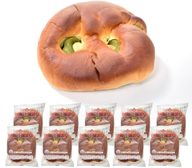 사임당제빵소 수제빵 완두앙금빵, 10개, 130g