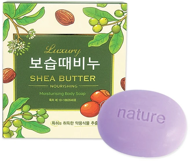 보습 때비누 시어버터 120g 샤워때비누 샤워비누 목욕때비누 미용비누 - 쿠팡