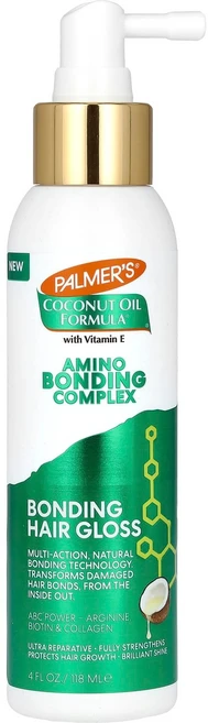 파머스 코코넛 오일 포뮬러® 비타민 E 아미노 본딩 콤플렉스 함유 본딩 헤어 글로스 118ml (4 fl oz) PAL-03520 - 쿠팡