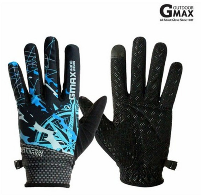 지맥스 컴퍼스 아웃도어 자전거 긴장갑 C-012, 네이비, 1개