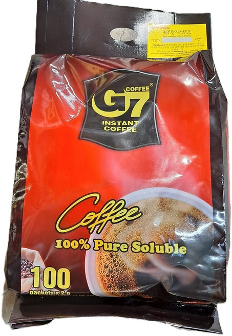 G7 블랙 커피, 2g, 100개입, 1개
