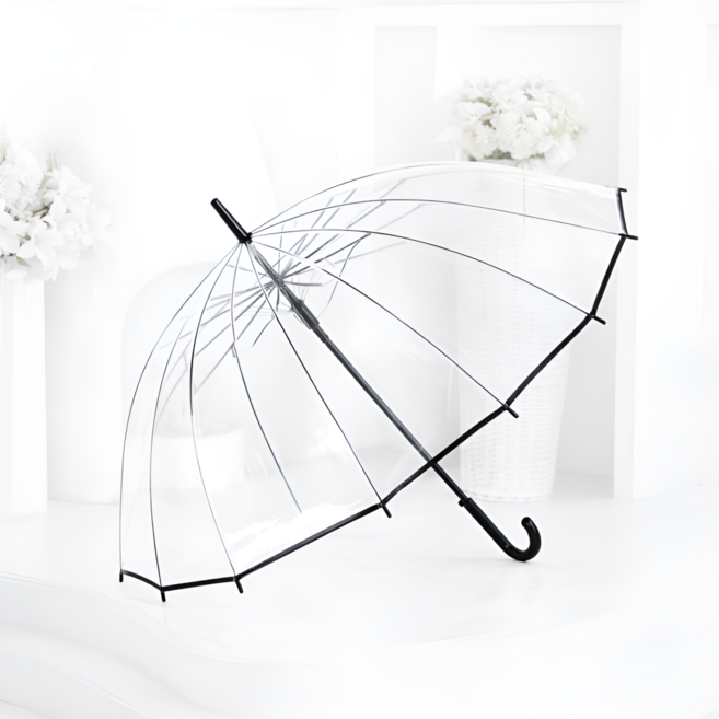 캐롤링 튼튼한 고급 투명우산 16살대 자동우산