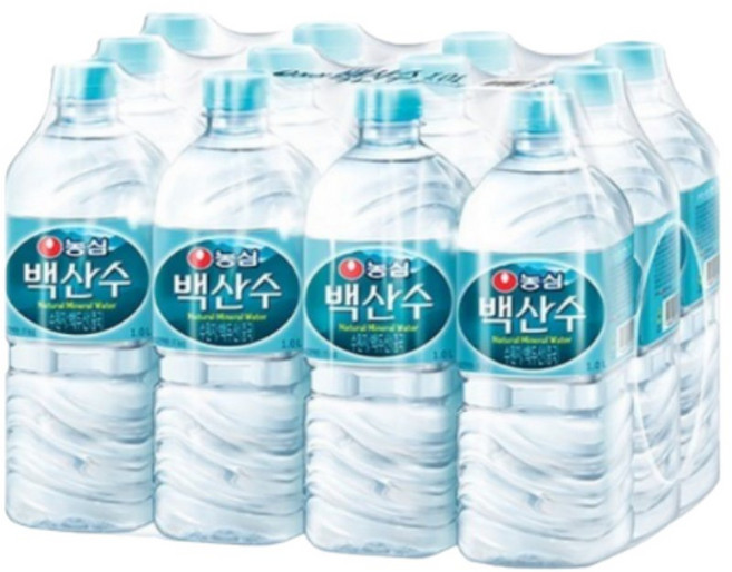 백산수 1L (12개) 백두산 화산 암반용천수 청정 페트 생수 박스 대량 구매, 12개
