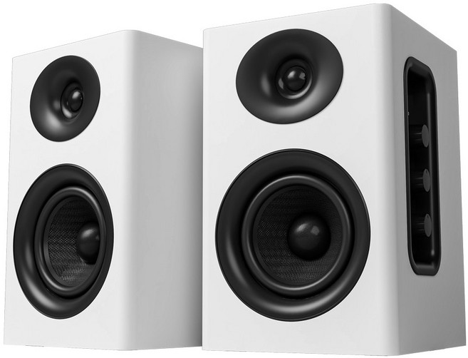 SAUNGYU 앰프내장형 PC 모니터 스피커 2채널 80W Hifi오디오 블루투스 USB DAC 옵티컬 지원, 화이트, BK4020A