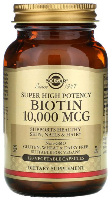 솔가 비오틴 바이오틴 10000mcg 120캡슐, 120정, 1개