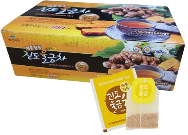 [해풍청송] 진도울금차 100Tb / 강황차, 100개입, 2세트