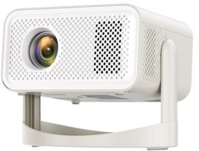 카이아쿠아 네이티브 1080P 650ANSI 4K 안드로이드 11 L018 360 자동 키스톤 초점 에어 마우스 Wifi6 BT5.2 휴대용 야외 프로젝터, 3) 미국 플러그, 1) White