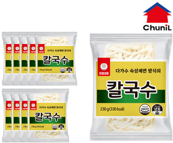 [자연맘스토리] 천일 냉동 칼국수면 230g x 10개