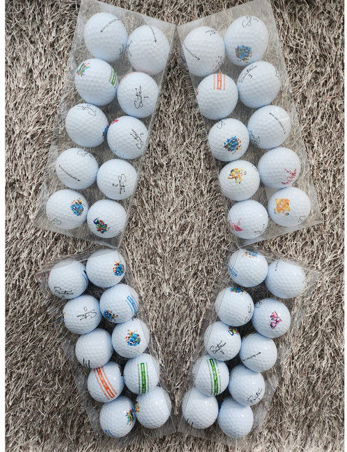 골프 세인트나인 화이트 혼합 3/4피스 로스트볼 A+급 (투명케이스 포장), 1세트, 10개입