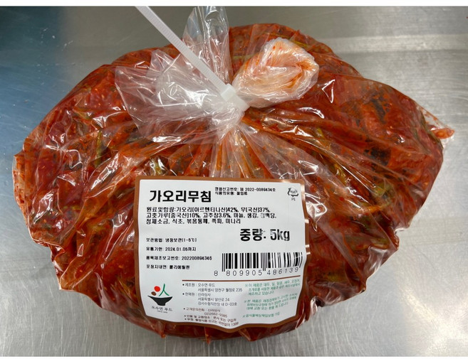 [오수연푸드] 수연이네 맛깔 가오리무침(대용량) 5kg, 1개