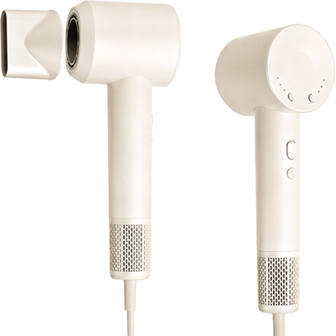 BaoTai 헤어 드라이기 저소음 BLDC 모터 110 000rpm 1500W 초경량 가정용 휴대용, 밀크티, YEY-GS87