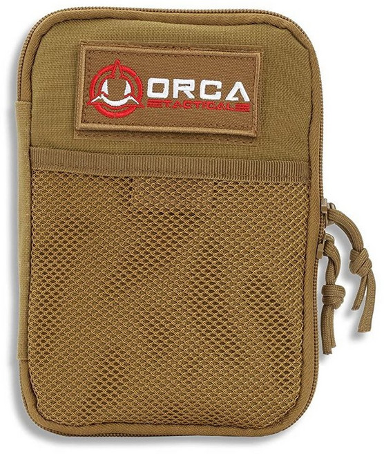 ORCA Tactical MOLLE EDC 유틸리티 파우치 컴팩트 가젯 오거나이저 여행용 공구 및 테크 파우치 소형 가방 포켓 노트북 남성용 액세서리(코요테 브라운), 코요테 브라운
