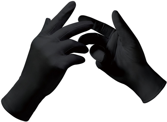 장갑이네 고급 극세사 예식 명품 검수 장갑 블랙 화이트, 1개, 검정