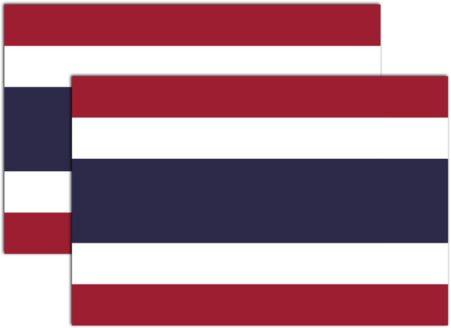 긱베어 국기 마그넷 35종 전세계 외국인 선물 내셔널 플래그 차량 반사 자석스티커, 1세트, 05_태국