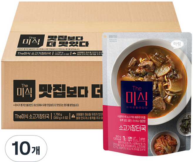 더미식 소고기장터국, 350g, 10개