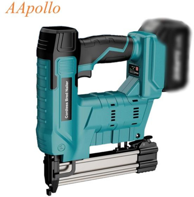 호환 18V Makita 배터리 용 18V 전기 네일러 스테이플러 건 목공 무선 전기 임팩트 네일 건 DIY 도구 배터리 없음, [01] 옵션1