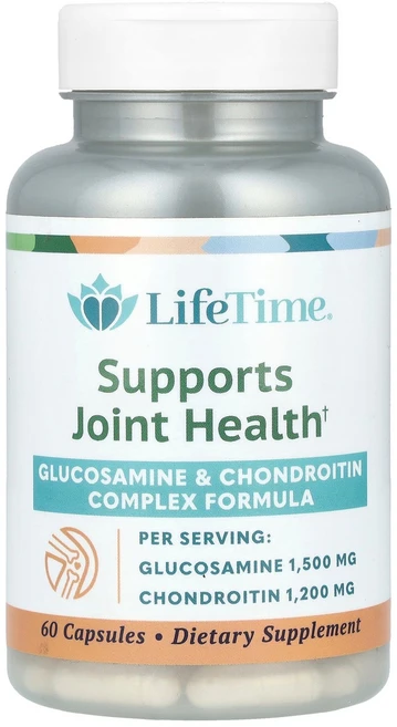 LifeTime Vitamins 글루코사민 및 콘드로이틴 복합체 포뮬라 캡슐 60정 Vitamins (라이프타임 비타민), 1개 - 쿠팡
