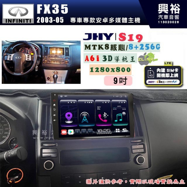 JHY S19 9吋 安卓導航環景一體機, 1個
