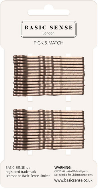 베이직센스 컬러 메탈 웨이브 실핀 30P 세트