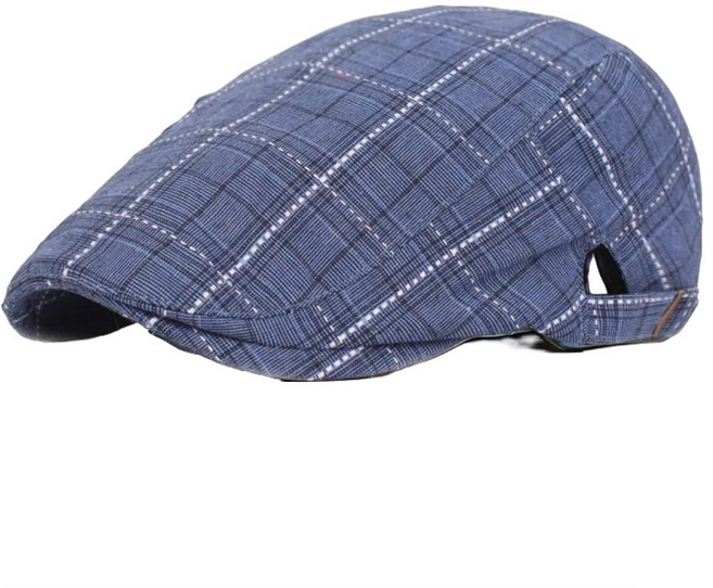 헬스와미 남성 여름 헌팅캡 체크 패턴 남녀공용 캐주얼 모자