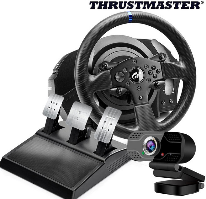 트러스트마스터 T300RS GT 에디션 3패달 레이싱휠 (한국공식)+에이투비 ATOB-HD200 웹캠 (사은품), 1개