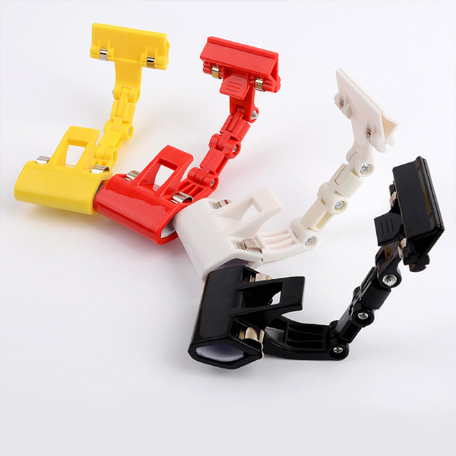 관절식 각도조절 메모클립 메모꽂이 상품안내클립, 색상, 빨강