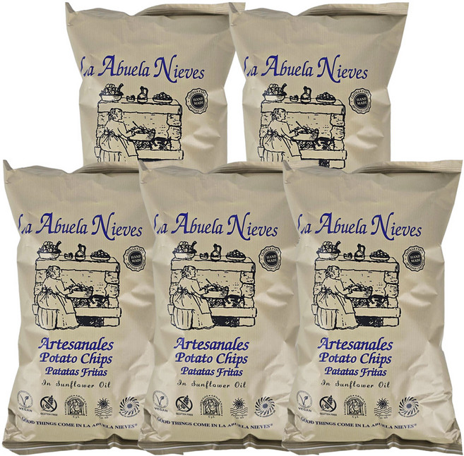 라아부엘라니에베스 포테이토칩, 150g, 5개