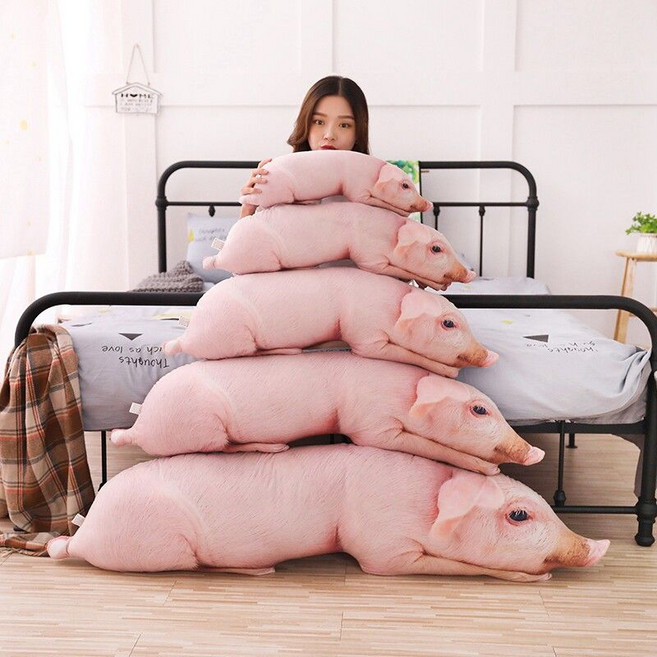 바나나 바디필로우 롱쿠션 푹신 인형 탈부착 세탁 수면, 핑크