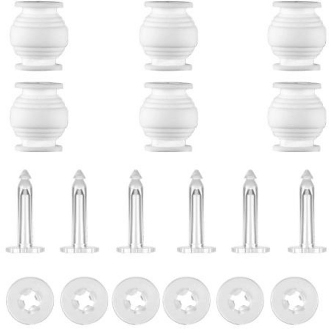 DJI 팬텀 3 드론 마운트 홀더용 짐벌 카메라 낙하 방지 핀 고무 댐퍼 댐핑 볼 예비 부품 6 개, 1개