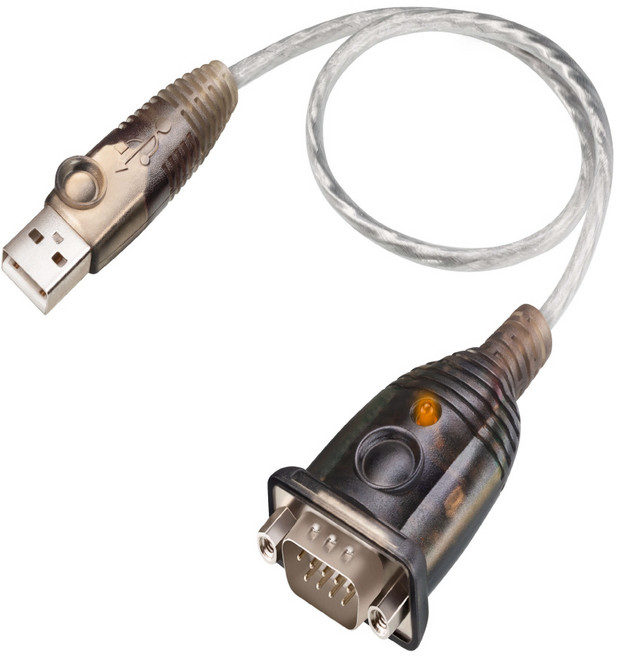 ATEN USB to RS232C케이블 9핀 시리얼포트 컨버터 변환기 젠더 바코드 스캐너 포스기 영수증 프린터 호환