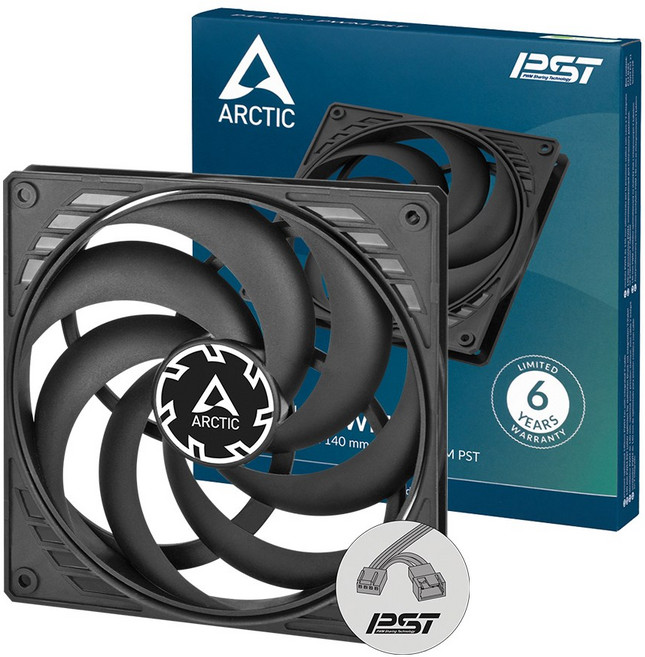 ARCTIC P14 SLIM PWM PST (1PACK) 아틱 케이스 시스템 쿨러, 1개