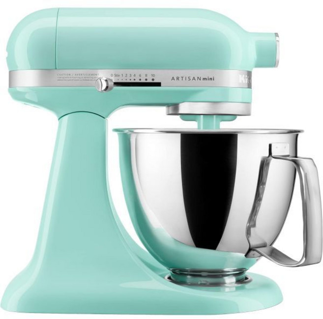 키친에이드 아티산 미니 3.5 쿼트 틸트 헤드 스탠드 믹서 - KSM3316X 아이스, Ice_Stand Mixer, Stand Mixer
