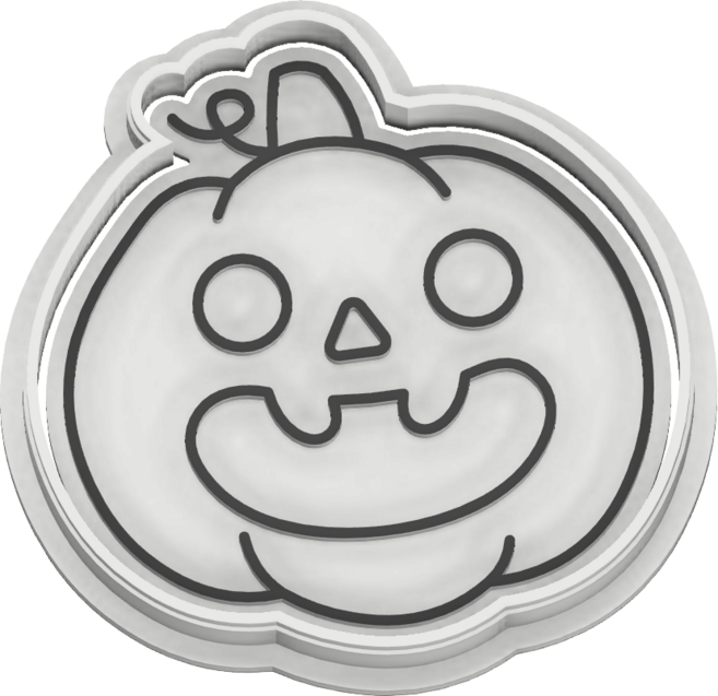 웃는 호박 할로윈 쿠키커터 쿠키틀, 1. 웃는 호박, 1개