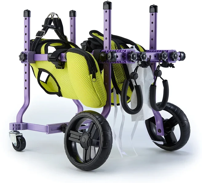 반려견 휠체어 재활 보행용 휠체어 보조 이동 모페드, 01 Adjustable (suitable, 02 CJC20 fluorescent ye, 1