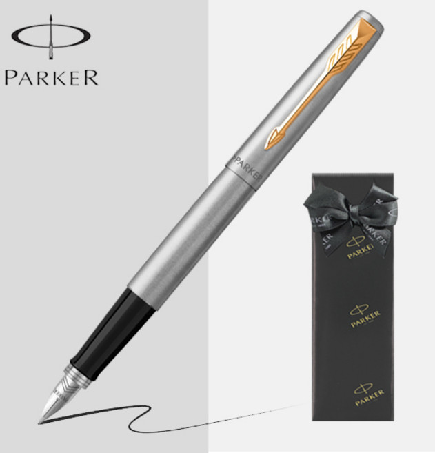 파카 만년필 조터 스텐레스 재질 [무료선물포장], F촉(보통촉), 스텐레스 스틸 GT