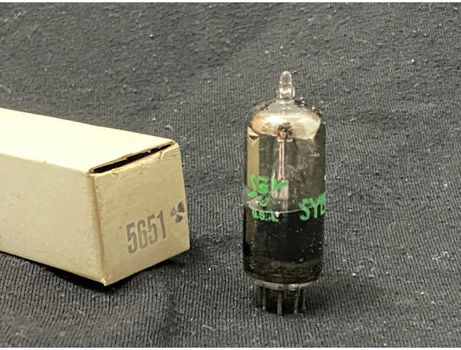 SYLVANIA 5651 真空管 NIB NOS (1個), 1個
