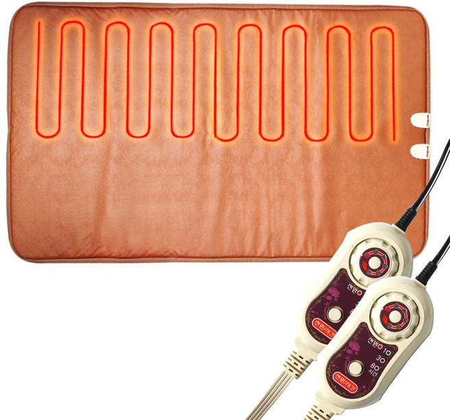 카모아 6단 다이얼방식 차박 캠핑용 온열매트(황토-12V) 120cm X 180cm, 1개