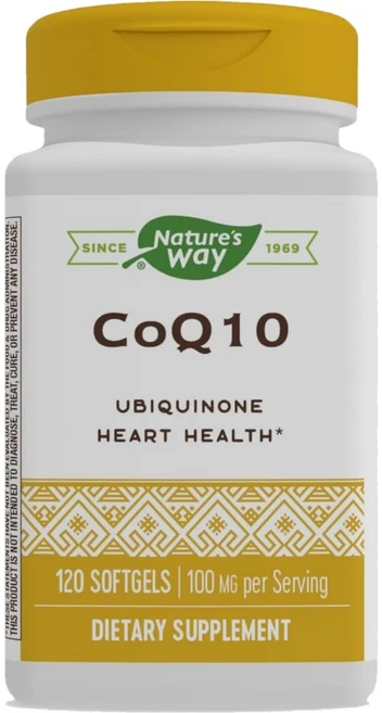 Natures Way CoQ10 네이처스 웨이 코큐텐 코엔자임 큐텐 Q10 유비퀴논 100mg 120정, 1개 - 쿠팡
