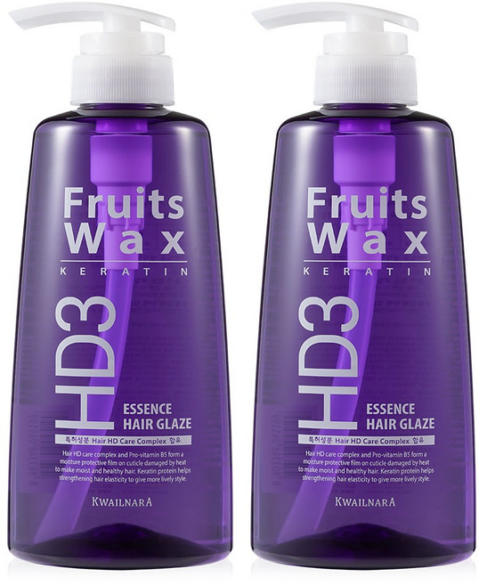 2개)과일나라 후르츠왁스 케라틴 에센스 헤어글레이즈500g, 500g, 2개