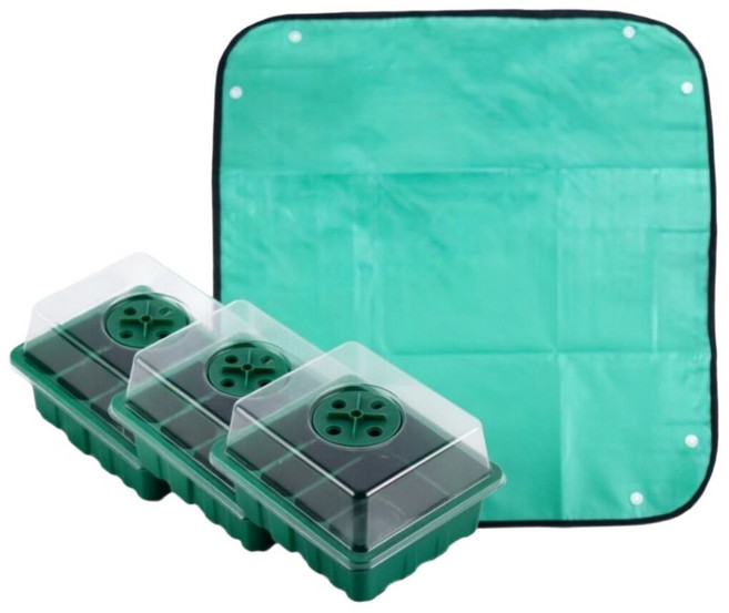 소담팜 12구 모종트레이 3p 모종판 작업매트 세트, 1개