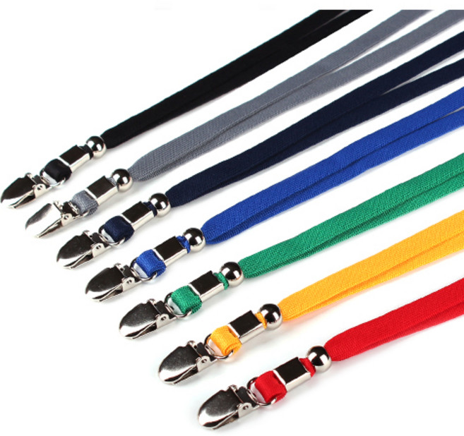 제이명찰 한쪽목걸이크립 목걸이줄 9mm, 검정, 10개