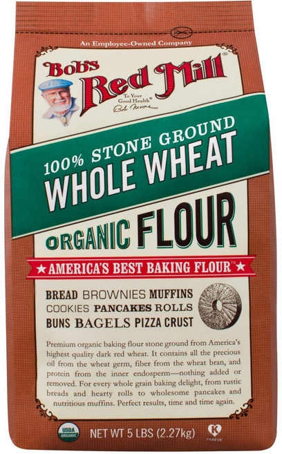 밥스 레드 밀 통밀가루 - 5 파운드 밥스 레드 밀 통밀가루 - 5 파운드, 1개, 2.27kg