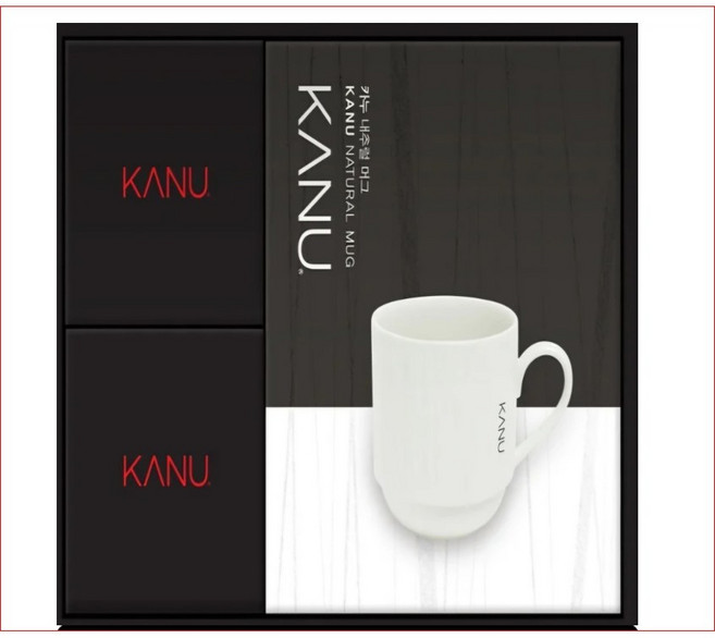 맥심 카누 아메리카노 3호 선물세트, 1세트, 0.9g*30티 *2개+머그잔1개