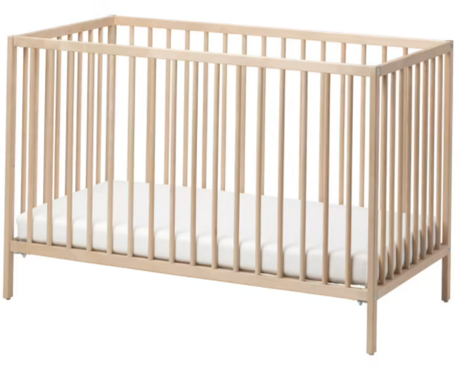이케아 SNIGLAR 스니글라르 유아용침대 너도밤나무 60x120cm 505.191.51