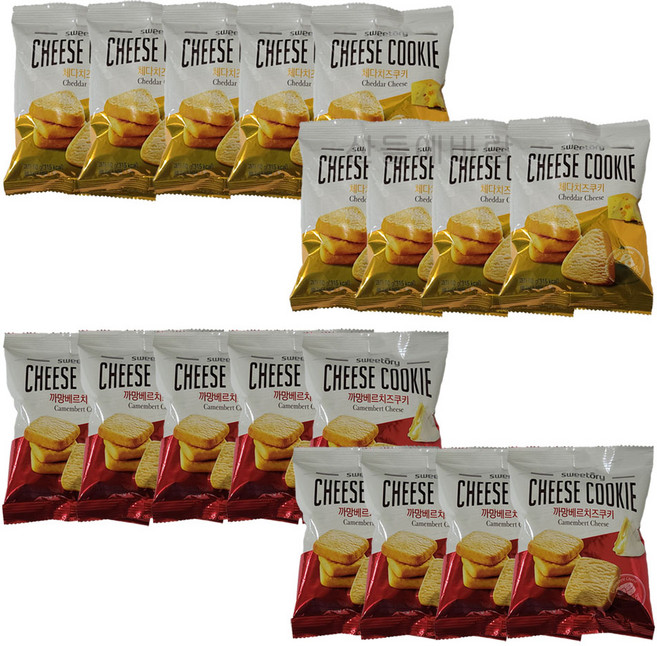 체다 까망베르 치즈쿠키 코스트코 쿠키, 60g, 18개