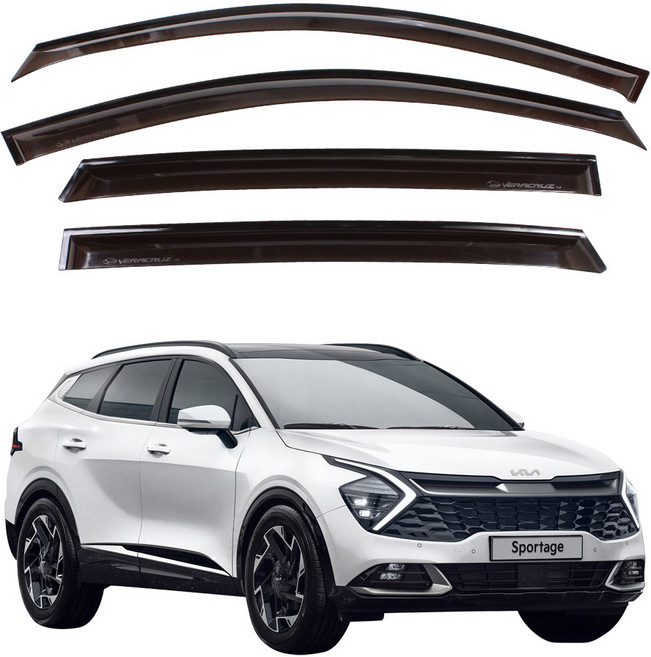 2021 스포티지 NQ5 썬바이져 윈도우바이져 빗물받이 햇빛차단, 스모그썬바이져, 기아, 상세페이지 참조, 상세페이지 참조